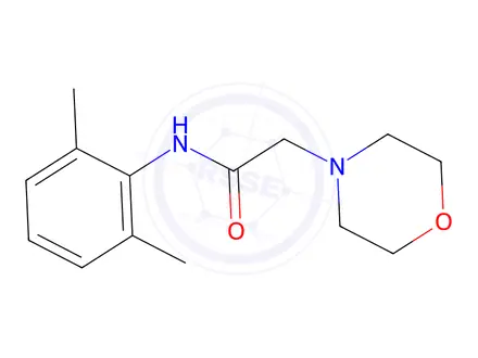 Chemical structure of N-(2,6-dimethylphenyl)-2-morpholinoacetamide