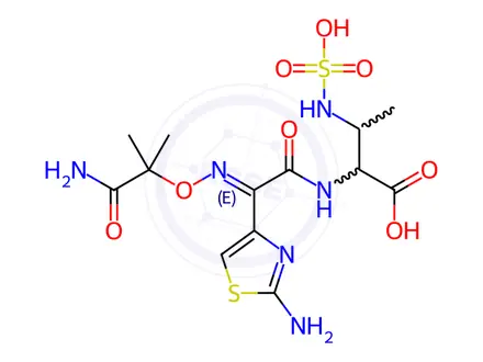 Chemical structure of Aztreonam Amide Impurity