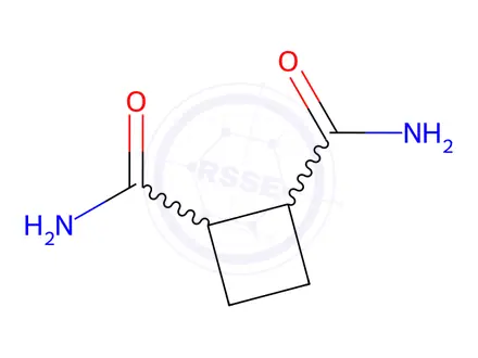 Chemical structure of TRANS-CYCLOBUTANE-1,2-DICARBOXAMIDE