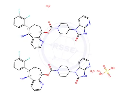 Chemical structure of Rimegepant sulfate hydrate
