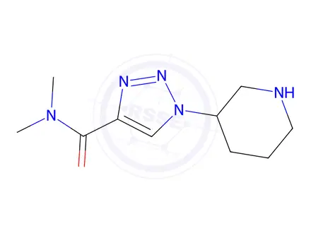 Chemical structure of N,N-Dimethyl-1-(piperidin-3-yl)-1H-1,2,3-triazole-4-carboxamide