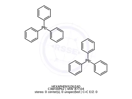 Chemical structure of HEXAPHENYLDILEAD