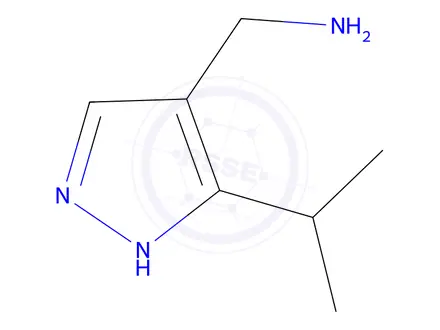 Chemical structure of (5-isopropyl-1h-pyrazol-4-yl)methanamine