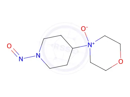 Chemical structure of 4-(1-nitrosopiperidin-4-yl)morpholine 4-oxide