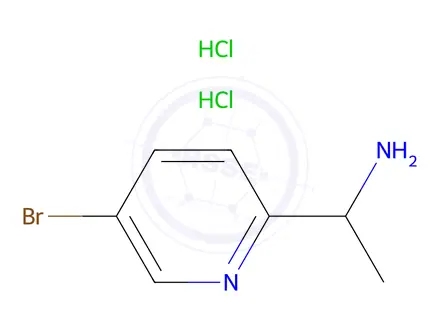 Chemical structure of 1-(4-bromophenyl)ethan-1-amine dihydrochloride