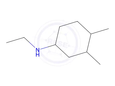 Chemical structure of n-Ethyl-3,4-dimethylcyclohexan-1-amine