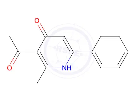 Chemical structure of 3-Acetyl-2-methyl-6-phenylpyridin-4(1H)-one