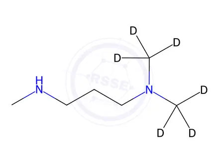 Chemical structure of N,N,N'-Trimethyl-d6-1,3-propanediamine(N,N-dimethyl-d6)