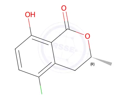 Chemical structure of (R)-5-Chloro-8-hydroxy-3-methylisochroman-1-one
