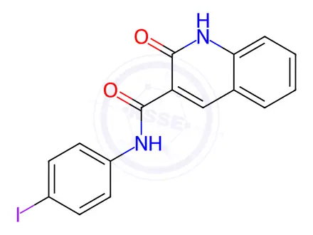 Chemical structure of N-(4-Iodophenyl)-2-oxo-1,2-dihydroquinoline-3-carboxamide