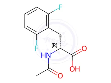 Chemical structure of N-Acetyl-2,6-difluoro-D-phenylalanine