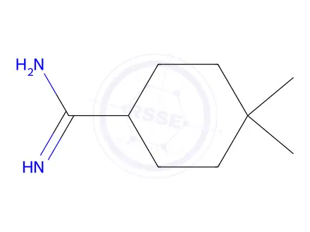 Chemical structure of 4,4-Dimethylcyclohexane-1-carboximidamide