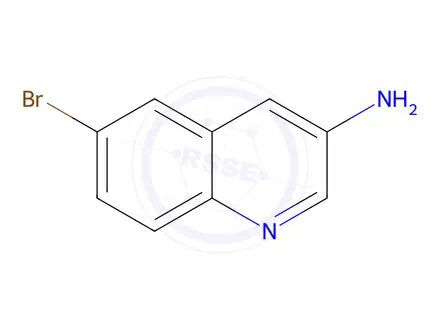 Chemical structure of 6-Bromoquinolin-3-amine
