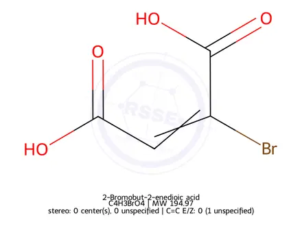 Chemical structure of 2-Bromobut-2-enedioic acid