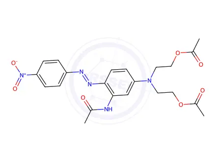 Chemical structure of 2,2'-[[3-acetamido-4-[(4-nitrophenyl)azo]phenyl]imino]diethyl diacetate