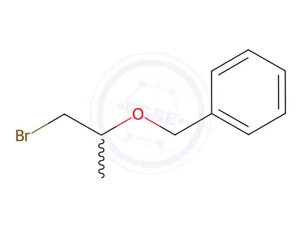 Chemical structure of Benzene, [(2-bromo-1-methylethoxy)methyl]-