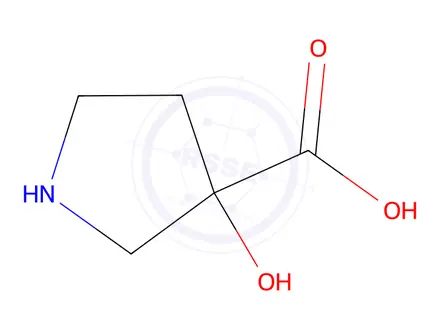 Chemical structure of 3-hydroxypyrrolidine-3-carboxylic acid hydrochloride