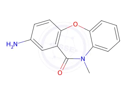 Chemical structure of 2-Amino-10-methyldibenzo[b,f][1,4]oxazepin-11(10H)-one