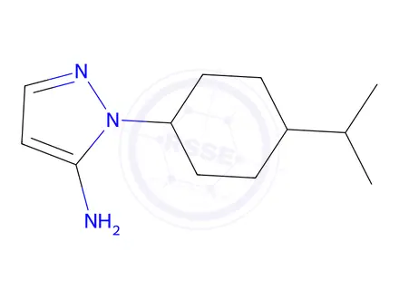 Chemical structure of 1-(4-Isopropylcyclohexyl)-1h-pyrazol-5-amine