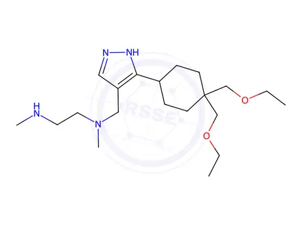 Chemical structure of GSK3368715 Dihydrochloride