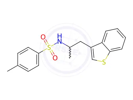 Chemical structure of N-(1-(Benzo[b]thiophen-3-yl)propan-2-yl)-4-methylbenzenesulfonamide