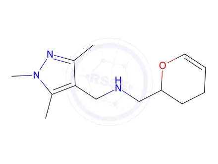 Chemical structure of 1-(3,4-Dihydro-2h-pyran-2-yl)-N-((1,3,5-trimethyl-1h-pyrazol-4-yl)methyl)methanamine