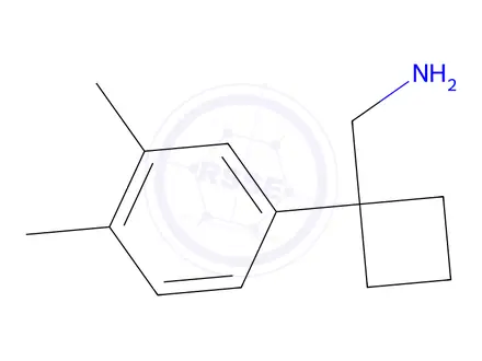 Chemical structure of [1-(3,4-dimethylphenyl)cyclobutyl]methanamine