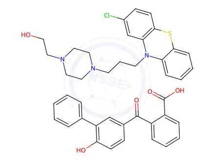Chemical structure of Fluphenazine EP Impurity E Fendizoic Acid