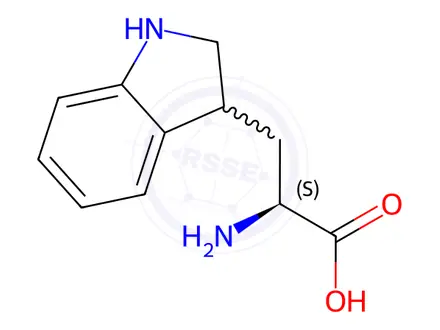 Chemical structure of (2S)-2-Amino-3-(indolin-3-yl)propanoic acid
