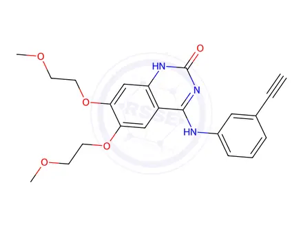 Chemical structure of 2-Hydroxyerlotinib