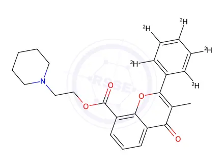 Chemical structure of Flavoxate-d5