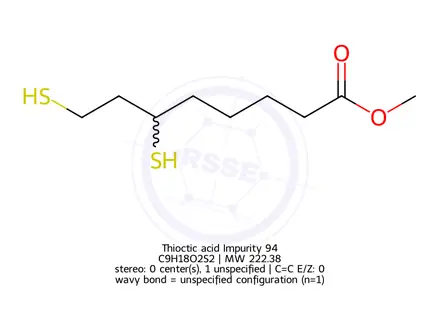 Chemical structure of Thioctic acid Impurity 172
