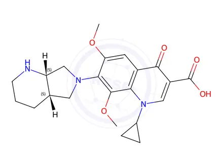 Chemical structure of Moxifloxacin EP Impurity B