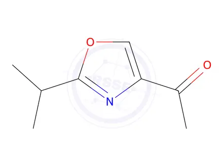 Chemical structure of 1-[2-(propan-2-yl)-1,3-oxazol-4-yl]ethan-1-one
