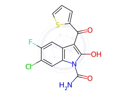 Chemical structure of Tenidap Impurity 8