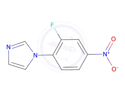 Chemical structure of 1H-Imidazole, 1-(2-fluoro-4-nitrophenyl)-