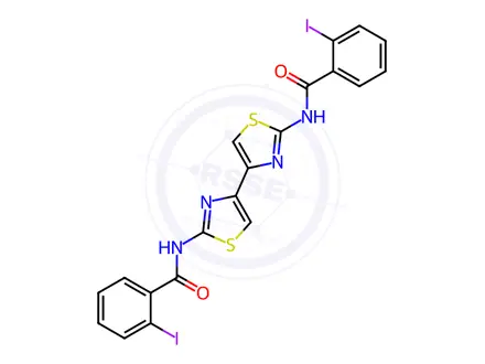 Chemical structure of N,N'-([4,4'-Bithiazole]-2,2'-diyl)bis(2-iodobenzamide)