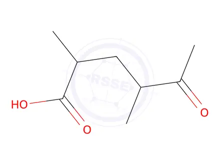Chemical structure of 2,4-Dimethyl-5-oxohexanoic acid