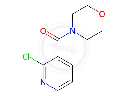 Chemical structure of (2-chloro-3-pyridinyl)(morpholino)methanone