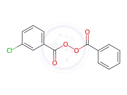 Chemical structure of Benzoic 3-chlorobenzoic peroxyanhydride