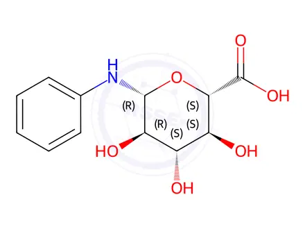Chemical structure of Aniline-Beta-D-Glucuronide