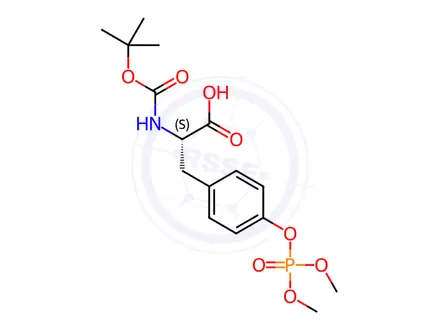 Chemical structure of Boc-O-dimethylphospho-L-tyrosine