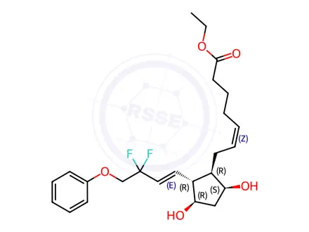 Chemical structure of Tafluprost Ethyl Ester