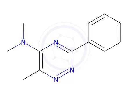 Chemical structure of N,N,6-trimethyl-3-phenyl-1,2,4-triazin-5-amine