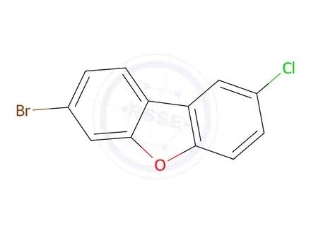 Chemical structure of 7-bromo-2-chlorodibenzo[b,d]furan
