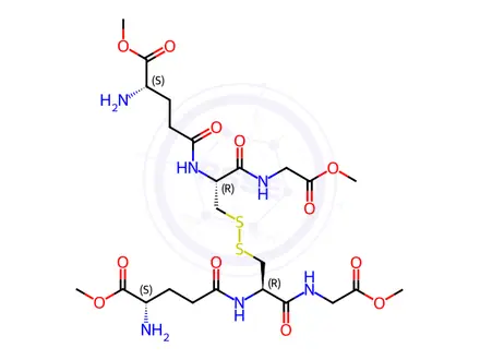 Chemical structure of Glutathione Dimethyl Ester Disulfide Dihydrochloride