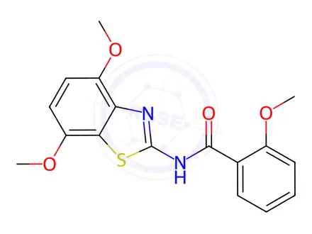 Chemical structure of N-(4,7-Dimethoxybenzo[d]thiazol-2-yl)-2-methoxybenzamide
