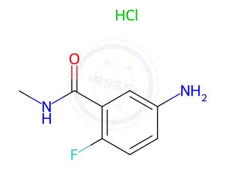 Chemical structure of 5-Amino-2-fluoro-N-methylbenzamide hydrochloride