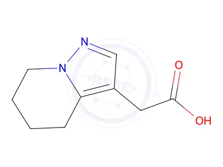 Chemical structure of 2-{4H,5H,6H,7H-pyrazolo[1,5-a]pyridin-3-yl}acetic acid