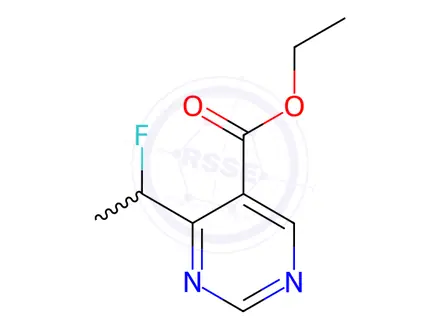 Chemical structure of Ethyl 4-(1-fluoroethyl)pyrimidine-5-carboxylate